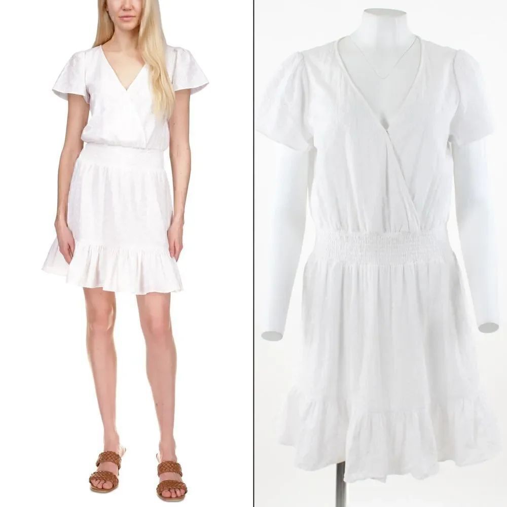 Michael Michael Kors Julia Eyelet Dress in White